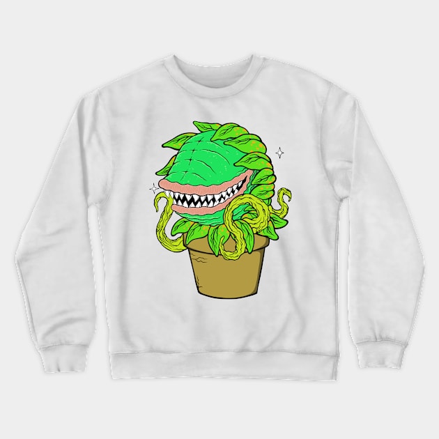 Carnivorous Plant Crewneck Sweatshirt by flynnryanart